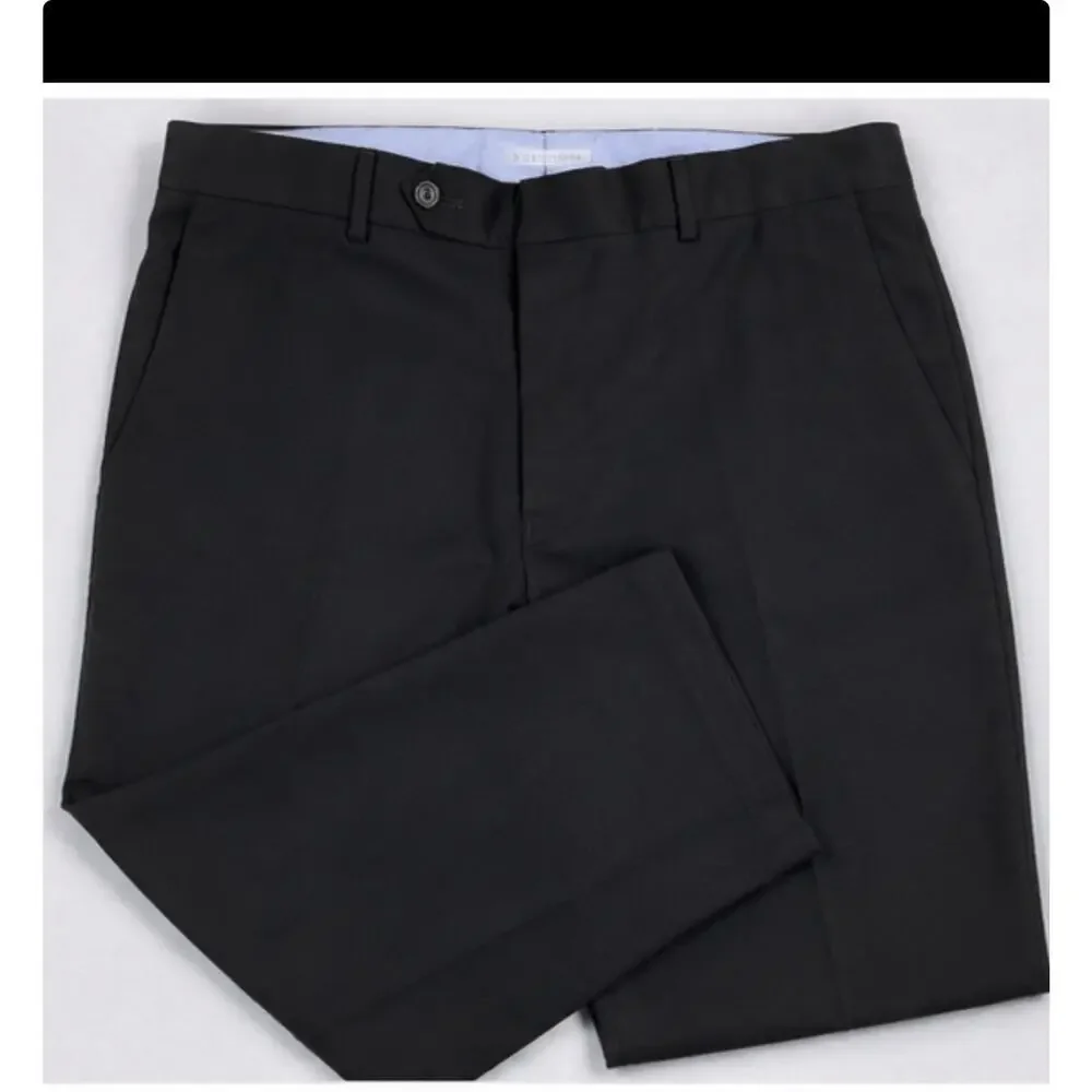 Samuelsohn Dress Pants Flat Front Wool Blend Men’s 34x30 Black Career